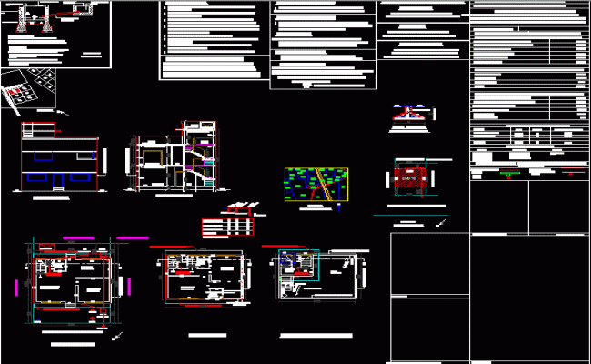 Modern House Plan DWG CAD Blueprint Drawing File for Architects