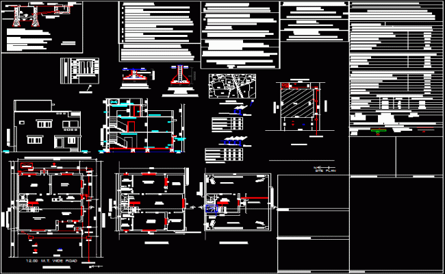 Bungalow Floor Plan DWG CAD Drawing File for Architects and Designers