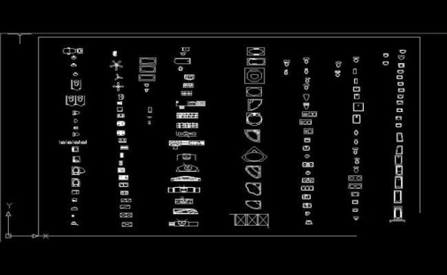 Sanitary CAD Blocks DWG File for Plumbing and Architectural Design