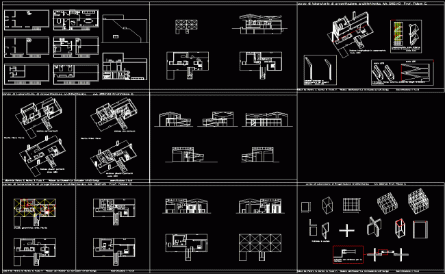 Maison d’Homme Le Corbusier AutoCAD DWG File with Plan Details