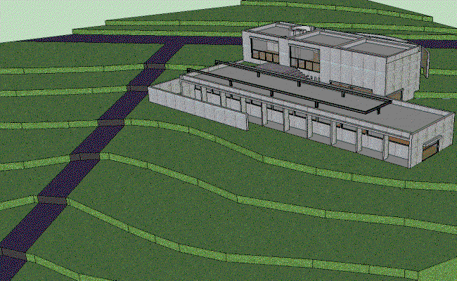 Koshino House Tadao Ando 3D AutoCAD DWG File with Model Details