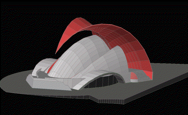 Tenerife Auditorium 3D AutoCAD DWG File with Architectural Model