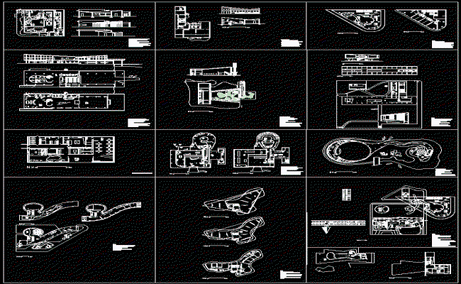 Oscar Niemeyer Modern Architecture Projects AutoCAD DWG File
