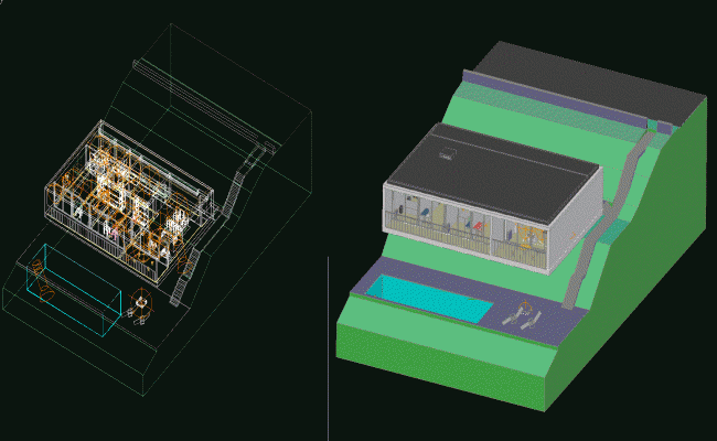 Casa Cascais 3D Architectural AutoCAD DWG Design by Souto de Moura