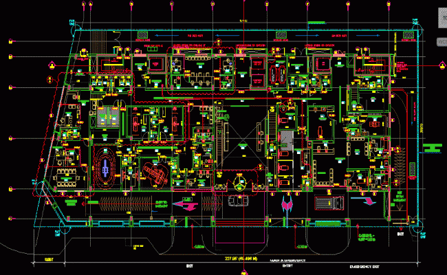 Prime Hospital 2D CAD Drawing File in DWG Format for Design Use