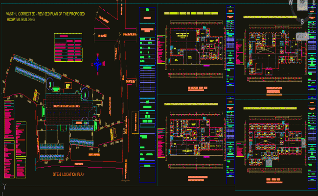 Proposed Hospital Building DWG CAD Drawing Design Layout File