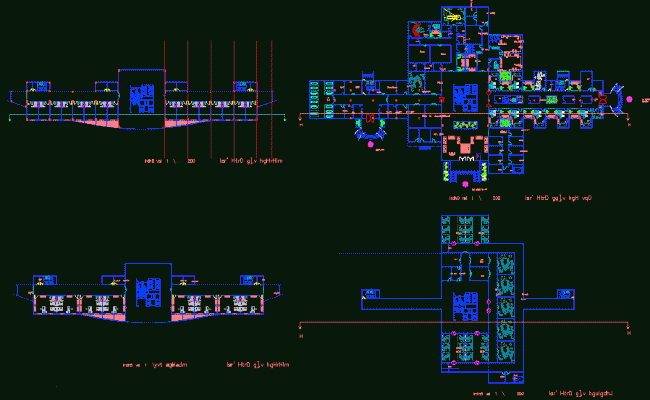 Modern Hospital Interior Design CAD Drawing File for Architects