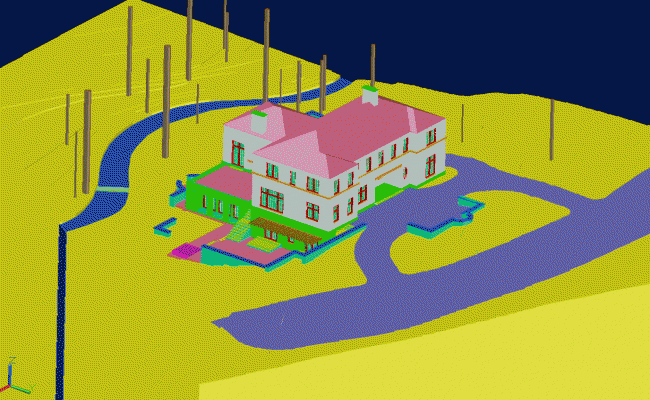 Vidal Home 3D Elevation AutoCAD DWG Architectural Design Drawing