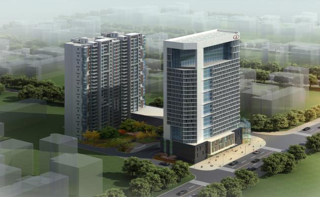 High Rise Modern Apartment Design in 3ds Max AutoCAD Drawing