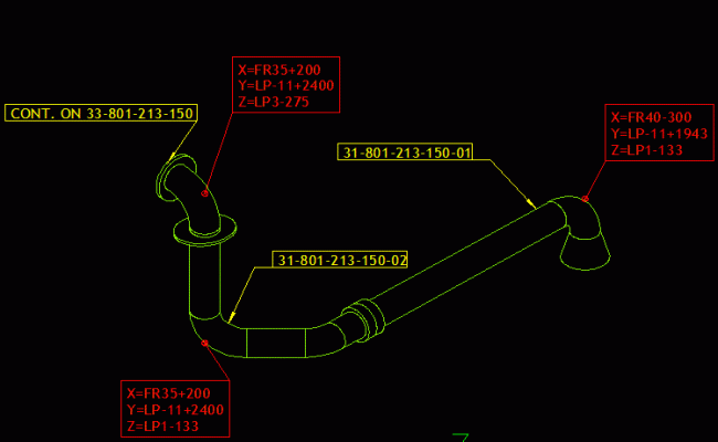 Hot Dip Galvanized Plumbing layout Design in CAD Drawing File