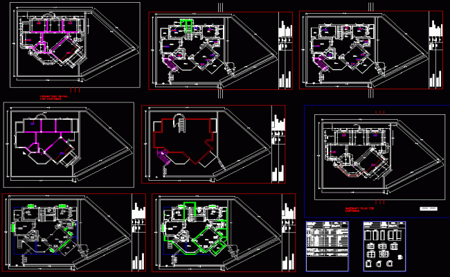 Double BHK Ground Floor Bungalow DWG File for Residential Planning