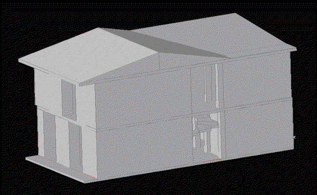 G plus 1 3D Home Design Layout and Elevation in AutoCAD DWG File
