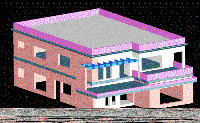 Download 3D House DWG File for AutoCAD and Architectural Design