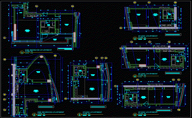 one Bedroom Apartment and Studio apartment Floor plan. Download now.