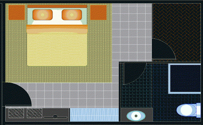 Modern Bedroom Interior 3D CAD Design for Elegant Home Spaces