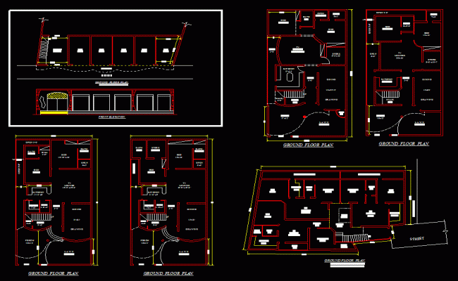 Zahid Flat Floor Plan in DWG Format with Detailed CAD Drawing Layout