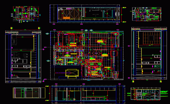 Modern Flat Design Plan in DWG Format for Architectural Layouts