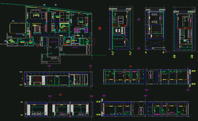 Apartment Design DWG Plans for Modern Multi Storey Building Layout
