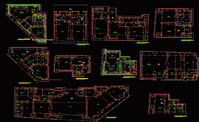 Apartment Plan Design DWG File with Detailed Residential Layouts