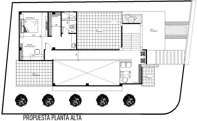 Upper floor Proposal Detail DWG AutoCAD file