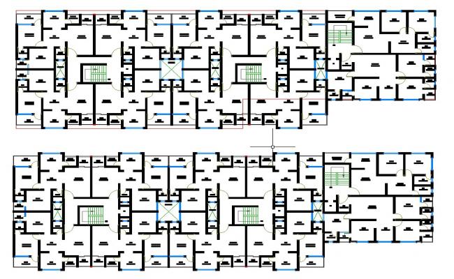Residential Apartment Design and Floor Layout Plan in AutoCAD DWG File