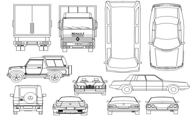Vehicle CAD Blocks Free DWG File Download for Designers and Engineers