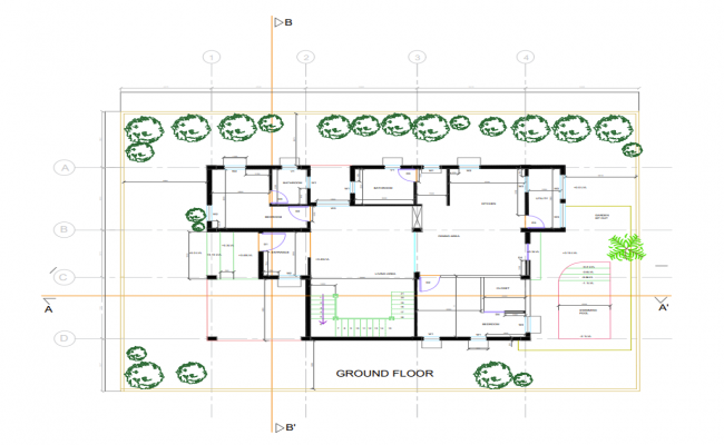 Villa Plan AutoCAD Drawing Download DWG File 