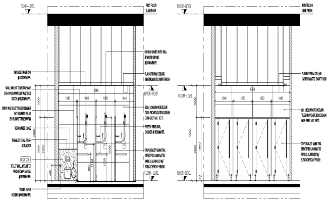 Wall mounted metal dish soap fixtures details dwg autocad drawing .