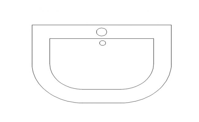 Wash Basin free CAD Drawing