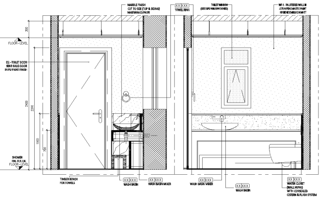 Wash basin design with mirror details dwg autocad drawing .