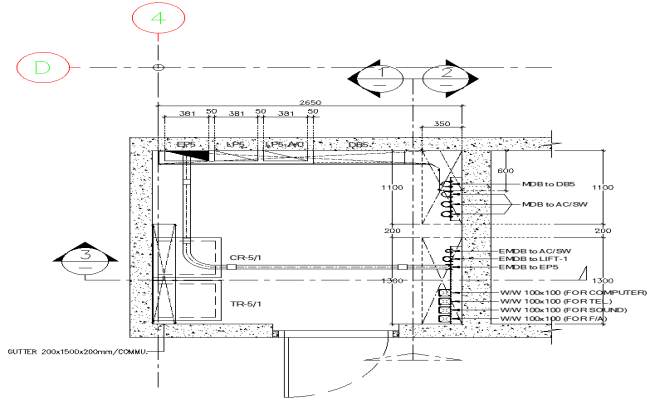 Water Tank Section Details AutoCAD DWG Download
