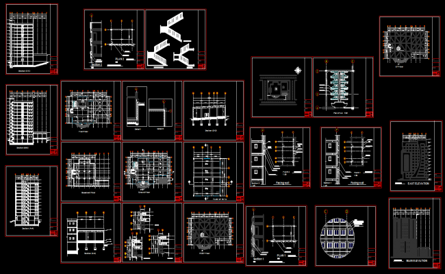 Multistory Apartment CAD Drawings and Building Layout Design File