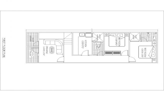 auto Drawing for house Plan(15'X50') 4th