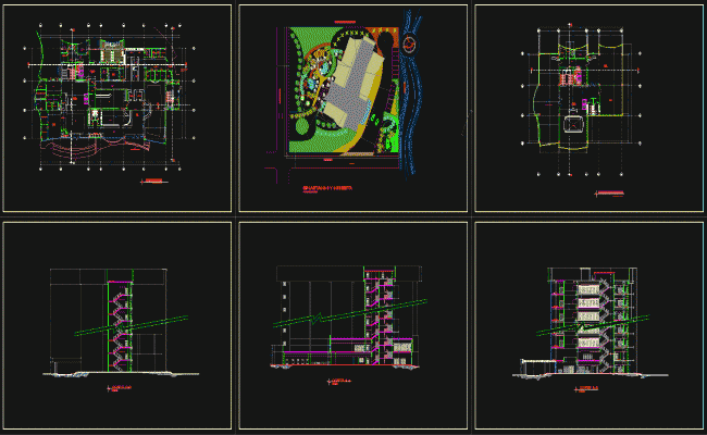 Hotel Design CAD Drawings Available in DWG File for Architecture Plans