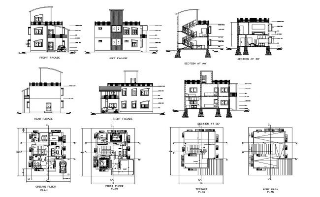 House Plan and elevation