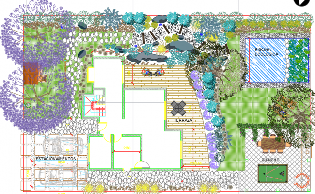 Modern House CAD File with Elevation, Section, and Vastu Layout Plan