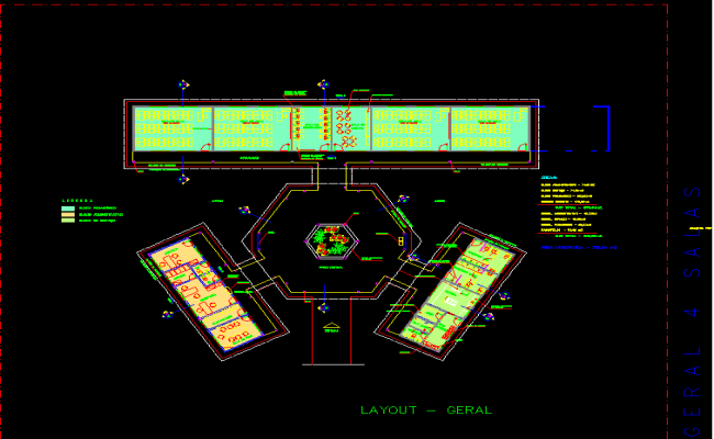 School Project AutoCAD Drawing with Classrooms and Playground Design