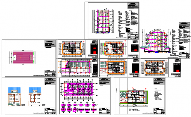 Residential apartment AutoCAD DWG plan of building in Skopje