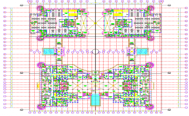 Corporate Office Interiors Detail Plan with All Furniture and Drawings