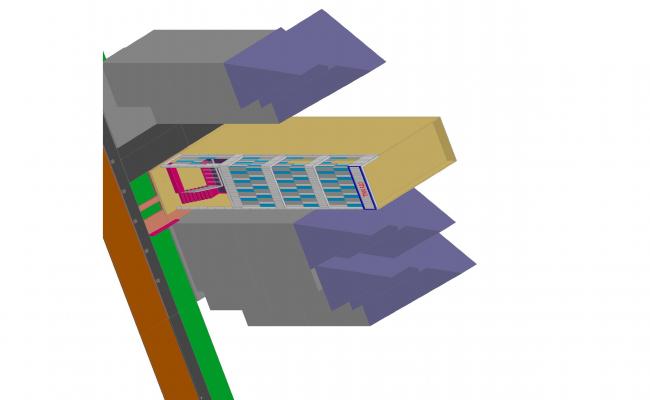 Explore Architectural Complex Design Elevation in DWG Format file