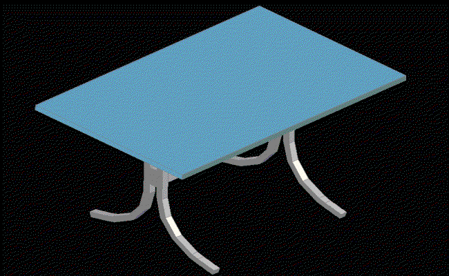 Center Table CAD Design Drawing in DWG Format for Interior Projects