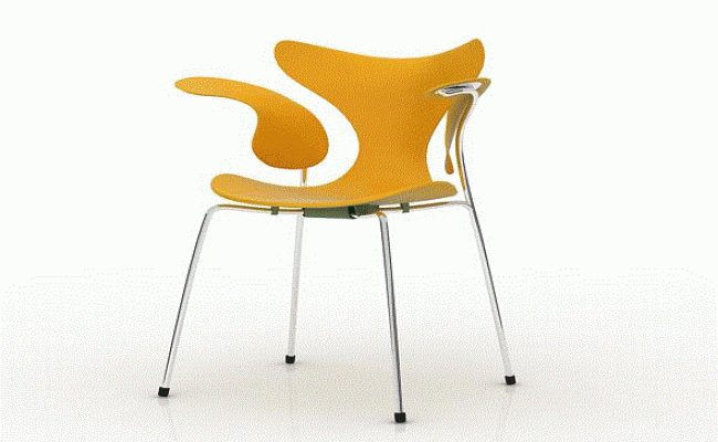 3D Modern Chair AutoCAD DWG Design for Interior Furniture Layouts