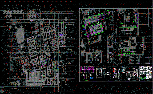 Dusit Hotel detailed AutoCAD DWG with floor layout and elevation plan
