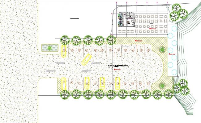 Open restaurant autocad drawing