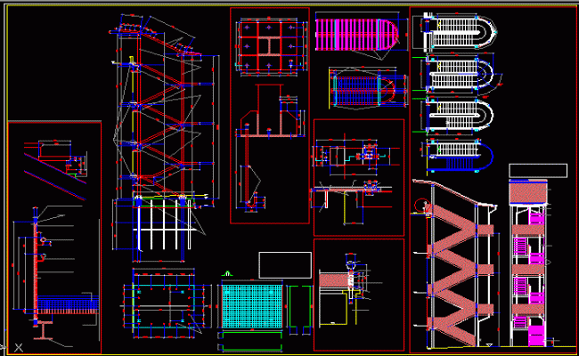 Appartment detail plan auotocad file