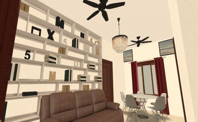 dining table and sitting area design