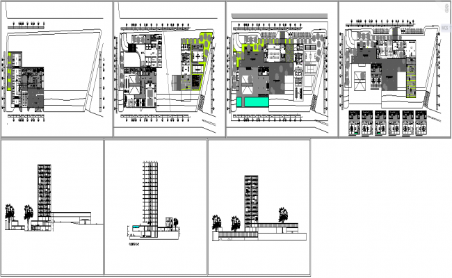 5-Star Hotel Luxury design with Elegant Features in AutoCAD File