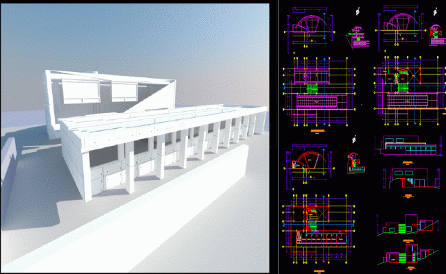Koshino House Architectural CAD Drawings and Design Layout in DWG File