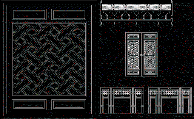 Islamic Door 2D AutoCAD DWG for Professional Architectural Design