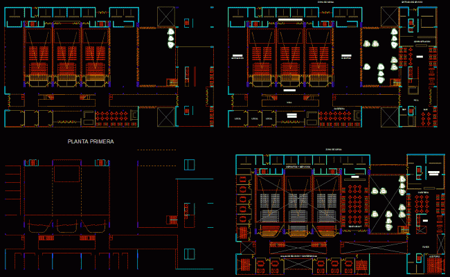 Hotel Concept Detail AutoCAD File with Complete Architectural Drawings